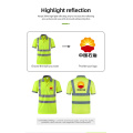 Hi Vis Polo T-shirts Reflective Safety Security Work Construction Shirts